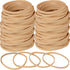 Foshine Rubber Bands size 32, 210pcs Small Beige Elastic Bands for Office Supplies