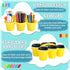 plaCredgai 6 Pack 6 (12 9 3.5 Inch) Classroom Caddy Organizer with Handle, Plastic Art Caddy, Drink Cup Caddies Holder