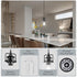 47Inches E26 Bulbs 1 Pack hansang Pendant Lights Kitchen Island, Modern Black Pendant Light Fixture, Kitchen Ceiling