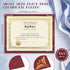 Fainne 100 Sets 8.5 X11 Certificate Paper Kit Single Sided Awards Holder with Foil Border for Certificate Covers Award
