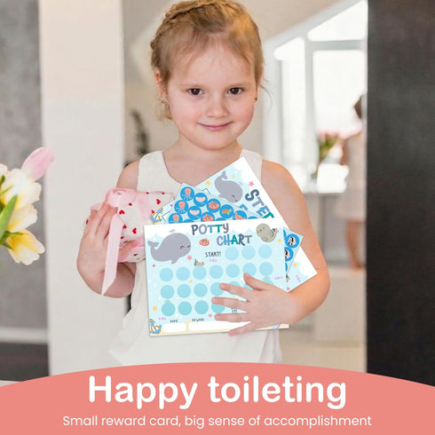 HJLLOQR 20 432 1 8x10 A09 Under the Sea Animals Potty Training Sticker Chart for Toddlers Boys Girls, Potty Charts