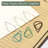 YOKIVE 100 Pcs Paper Clips, Drop-Shaped 1-Inch Clips for Desk Neatness, Great for Art, Home, Daily Use (Green)