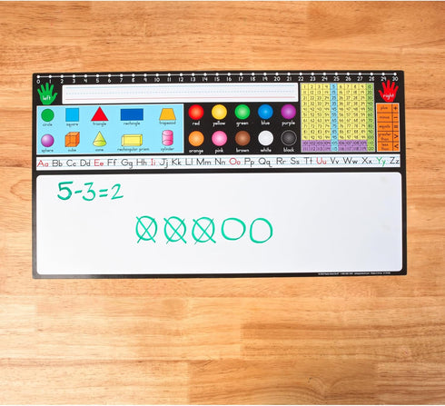 Really Good Stuff Dry Erase Desktop Helper Set of 24 - Primary Colors