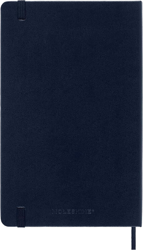 Moleskine Classic Notebook, Hard Cover, Large (5" x 8.25") Ruled/Lined, Sapphire Blue, 240 Pages