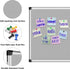 XBoard Grey Fabric Bulletin Board 36 x 24 inch, Wall Mounted Fabric Message Notice Board with Silver Aluminum Frame.