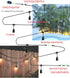 Outdoor LED String Lights, 6.6ft Pendant Light Cord with 2 Sockets, Waterproof Reusable Patio Light Kit No Bulb for