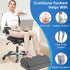 Foot Rest for Desk & Gaming Accessories, Comfortable Footrest with 2 Adjustable Heights & Removable Cover, Office Desk