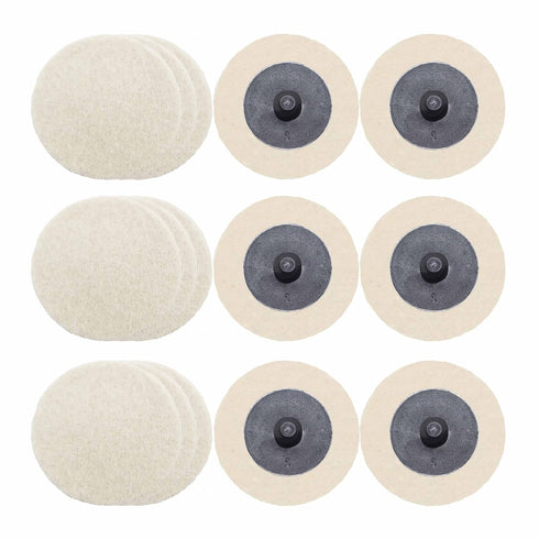 Merryland Wool Quick Change Disc 2 inch for Die Grinder, 2inch Polishing