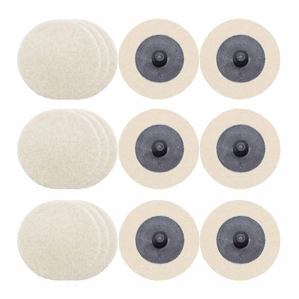 Merryland Wool Quick Change Disc 2 inch for Die Grinder, 2inch Polishing