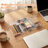 Briwooody 2 (Clear,8 Pcs Large Expandable Acrylic Drawer Organizers, Grid Adjustable Drawer, Dividers Organizer