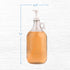 64 oz kitchentoolz Half Gallon Glass Laundry Detergent Dispenser with Pump, Large Liquid Laundry Soap Dispenser Jug