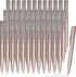 Teling 36 Pcs Mini Ballpoint Pens Bulk, 4 Inch Short Small Pens for Notebook Pockets, School Office (Rose Gold).