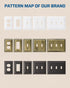 DEWENWILS 4 Pack Metal Outlet Covers, Classic White Finish Light Switch Cover Plates for Electrical Outlets