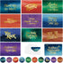 50 Pack Gold Foiled Employee Appreciation Cards with Envelopes and Stickers, 4"