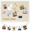 DOLLAR BOSS 24" x 18" Double-Sided Cork Board with Linen for Office Home School, 20 Pushpins, 10 Clips