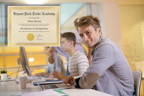 Better Office Products 50 Sheet Award Certificate Paper, Gold Foil Metallic Border, Ivory Letter Size