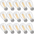 S14 Replacement LED Light Bulbs, 2W Shatterproof & Waterproof, E26 Base, Warm White 2200K, 15 Pack