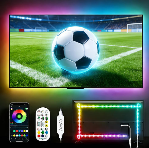 TV LED Backlight, 23ft TV LED Lights for 75-100 inch,RGB TV Backlight