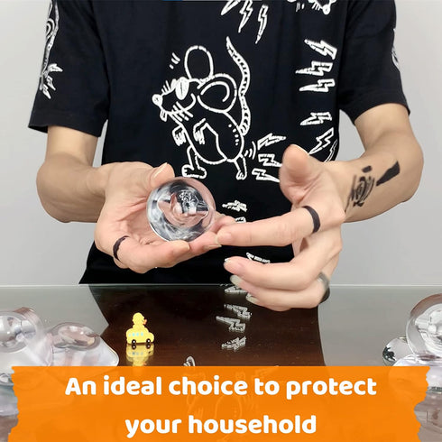 Yunshan Strongest Door Stopper, 6 PCS, 1.97“ Clear Rubber Wall Protector, Self Adhesive Bumper Guard