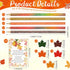 Thanksgiving Gifts Fall Pencils Including Presharpened Cute Fall Themed Pencils Mini Maple Leaf Erasers Autumn Party Favor Bulk Holiday Card for Coworker Student School Office(50 Set) by Harloon