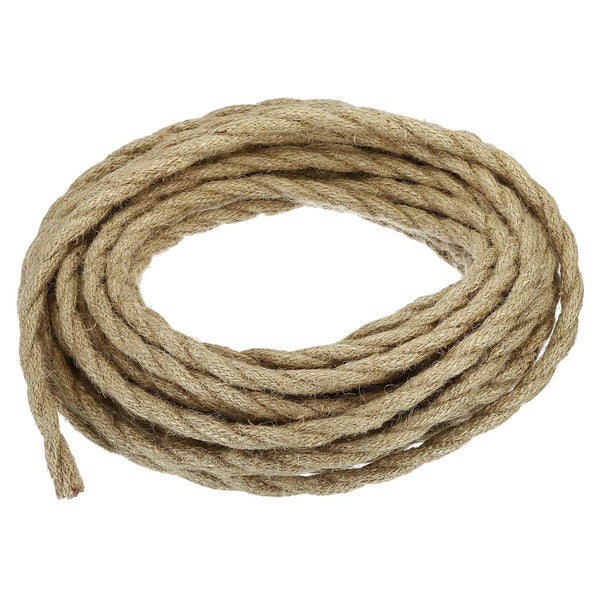 PATIKIL 32.8Ft Cloth Covered Lamp Cord, UL-Listed 18AWG Vintage Industrial Replacement Cord for DIY Pendant Light