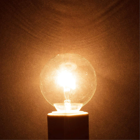 G16.5 Bulb 40W E12 (10 Pack) 110V 120V, 2700K Dimmable Simba Lighting Small Globe Round Candelabra Base for Chandelier
