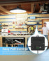 2000LM IP65 Solar Shed Light Indoor Outdoor, Solar Pendant Light Outdoor, Daytime Available with Pull String Switch