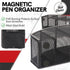 BEILITEMAG 5 10inch Magnetic Dry Erase Marker Holder for Whiteboard, Slots Metal Pen Holder with Strong Magnets, Large