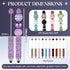 Tondiamo 10 Pcs Glitter Beadable Stylus Pens Diamond Full Rhinestone Bead Bling Stylus Pens for Rubber Touch Screen