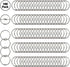 Loose Leaf Binder Rings, 1-Inch (100 Pack), Office Metal Book Rings for School, Nickel Plated Steel