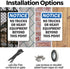 (2 Pack) No Trucks Or Heavy Equipment Beyond OSHA Notice Sign - 7 Inch X 10 Inch Aluminum Metal Signs