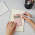 Mr. Pen Standard Function Calculator – 12 Digits, Light Pink Solar Pocket Calculator, Basic Office Use, Simple Design