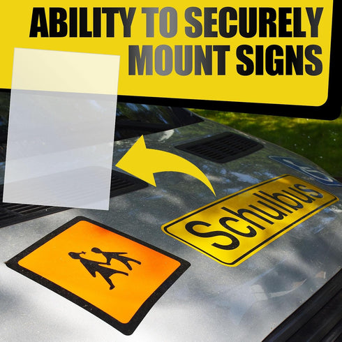 Colingmill 4 9 6 Inch Pcs Adhesive Sign Grippers x Suitable for Aluminum & Plastic Vehicle Magnetic Signs Holder