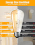MASTERY MART Dimmable Vintage E26 LED Light Bulb, 2200K Warm White 5.5W (60 Watt Equivalent), 6 Pack
