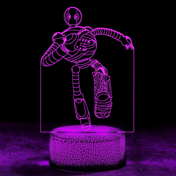 Generic The 3D Robot Lamp Touch-Control Night Light Multi-Color LED Desk Lamp Decoration