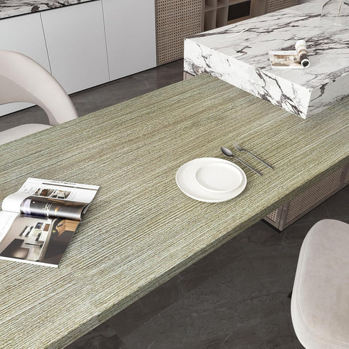 Gray Wood Wallpaper Peel and Stick, 16" 118" Brown Wood Grain Contact Paper for Kitchen Cabinet Countertops
