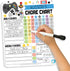 Magnetic Chore Chart for Kids - Good Behavior Chart, Dry Erase Daily, Weekly Responsibility List