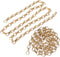 Watris Veiyi 2PCS Decorative Chain, Hanging Gold Chain, DIY Chandelier Decor Chain,