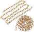 Watris Veiyi 2PCS Decorative Chain, Hanging Gold Chain, DIY Chandelier Decor Chain,