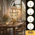 SoodMi Plug in Pendant Light, Industrial Hanging Light with Plug in Cord, Hemp Rope On/Off Switch Farmhouse Pendant
