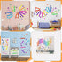 Outus 192 Pieces Crayon Wall Decals Splatter and Multicolor Paint Wall Sticker Crayon Splotches Polka Dot Decors