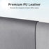 Leather Desk Pad Protector,Mouse Pad,Office Desk Mat, Non-Slip PU Leather Desk Blotter,Laptop Desk Pad,Waterproof Desk Writing Pad for Office and Home (36" x 17", Light Grey) by Aothia