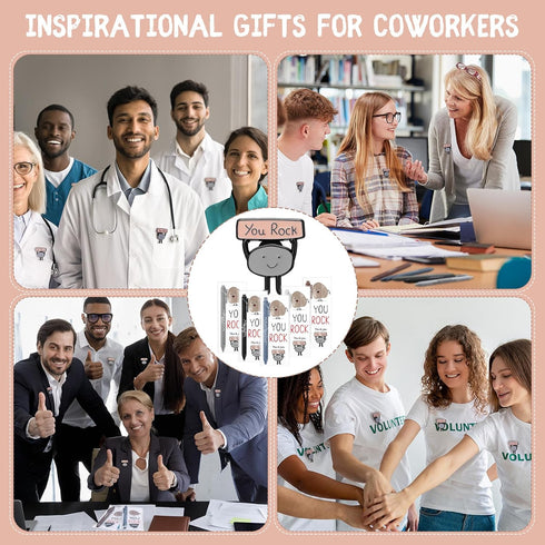 Sayglossy 36 Sets You Rock Office Funny Gift Motivational Employee Appreciation Gifts Bulk Ballpoint Pens Inspirational