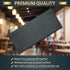 6 Pack 1 4.25" 11" View Menu Holder Menu Covers x | Black PU Leather Menu Sleeves Book Style for Restaurant Coffee Bars