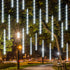 288LED 12 Inch 8 Dazzle Bright Christmas Lights Outdoor, Meteor Shower Rain Lights Tubes, Waterproof Plug in Falling