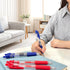 PENS Bulk Pack of 12, Retractable Ballpoint Pens, Medium Point 0.5 mm, 6 Black, 3 Blue, 3 Red Pens