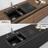 Matte Black Contact Paper, 16"x78.7" Waterproof Peel and Stick Wallpaper for Cabinets, Countertops, and Walls