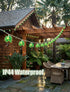 8.5Ft 10 Summer Palm Tree Lights Outdoor, Patio Lights String with LED Beach Themed Lights for Indoor Bedroom Tiki