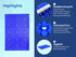 Artman Instruments Silicone Mat 7"X11" Blue for 20 Instruments Autoclave Sterilization Cassette Tray
