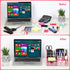 Pink Office Supplies Set with Desk Organizers and Accessories: Stapler, Pen Holder, Phone Holder, Scissors, Ruler, 30